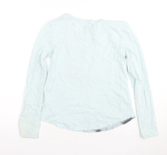 Gap Kids Blue Long Sleeve Dog Christmas T-Shirt L