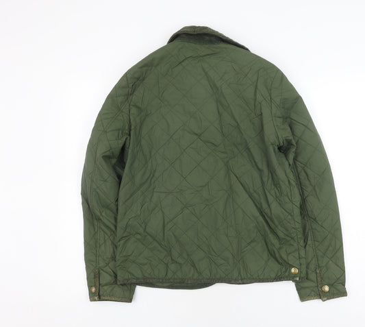Jack Wills Women's Green Quilted Jacket Size 12
