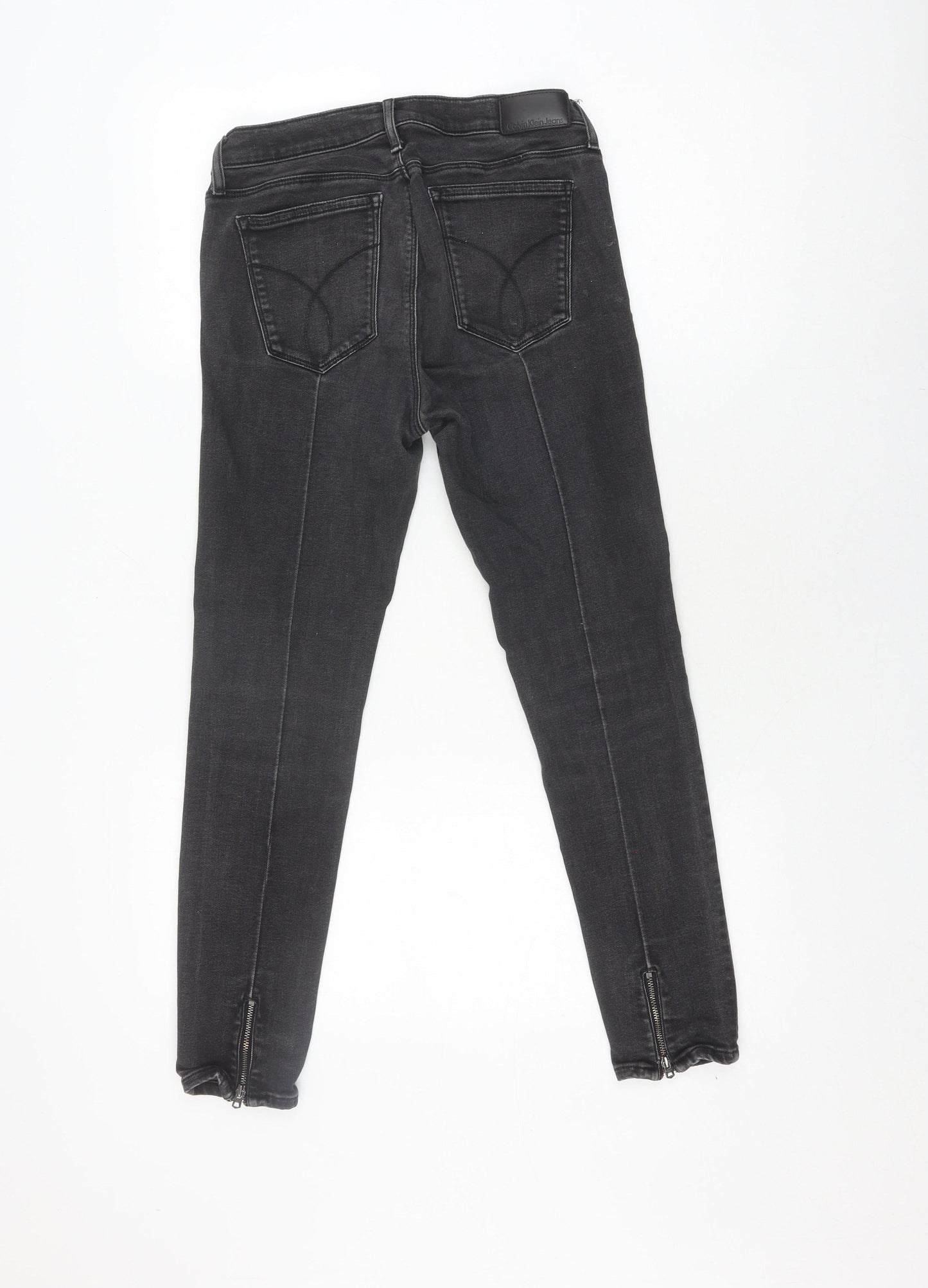 Calvin Klein Women's Black Skinny Mid-Rise Jeans