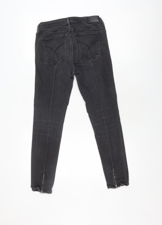 Calvin Klein Women's Black Skinny Mid-Rise Jeans