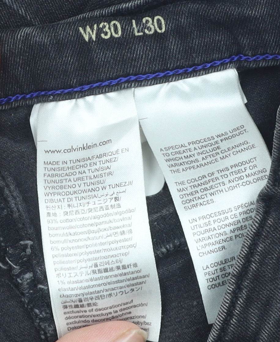 Calvin Klein Women's Black Skinny Mid-Rise Jeans