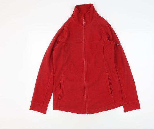 Craghoppers Women's Red Full Zip Fleece Hoodie Size 8