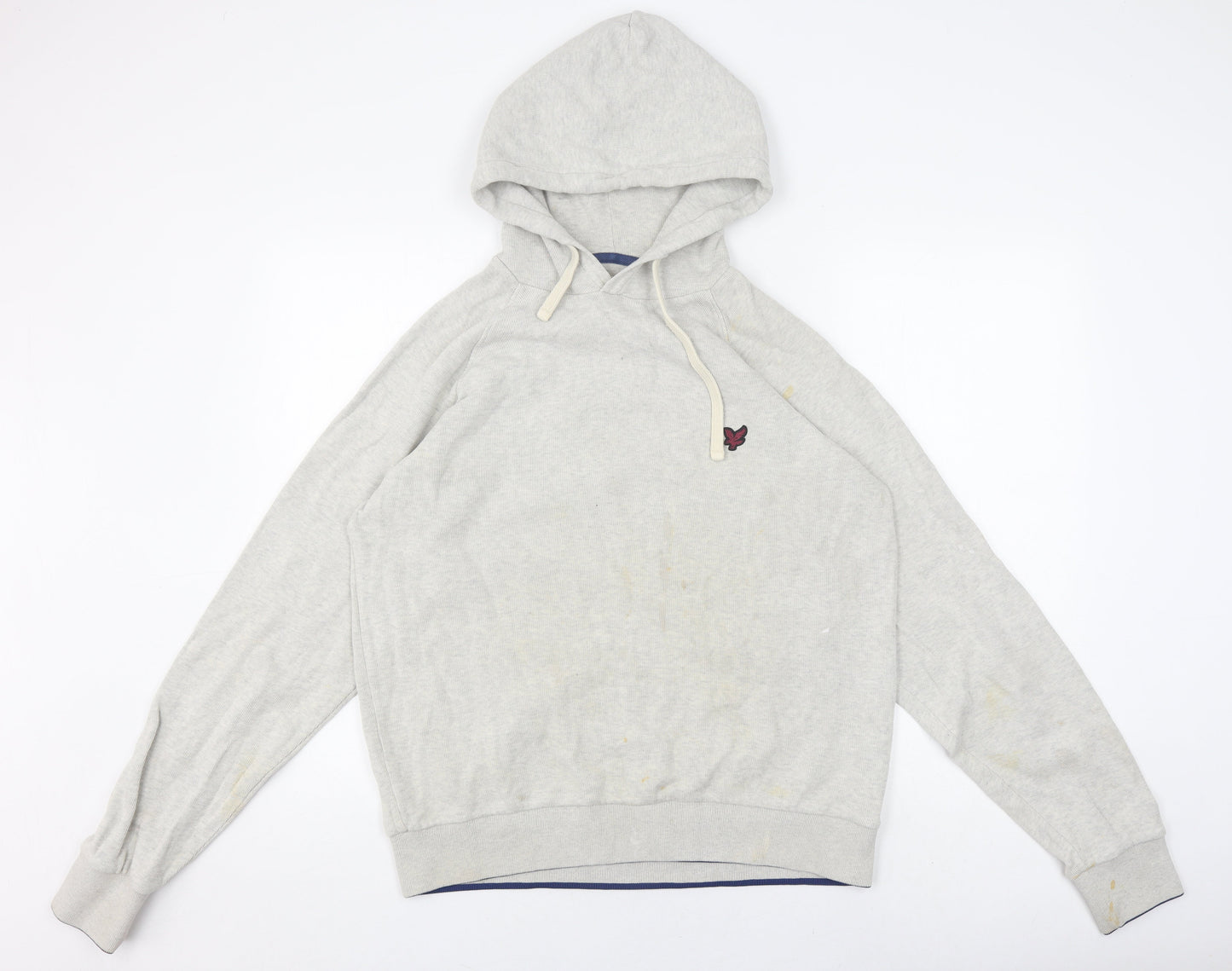 Lyle and Scott Grey Men's Pullover Hoodie M