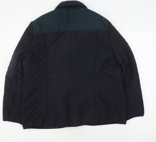 EWM Women's Black Quilted Jacket, Size 2, Classic Style