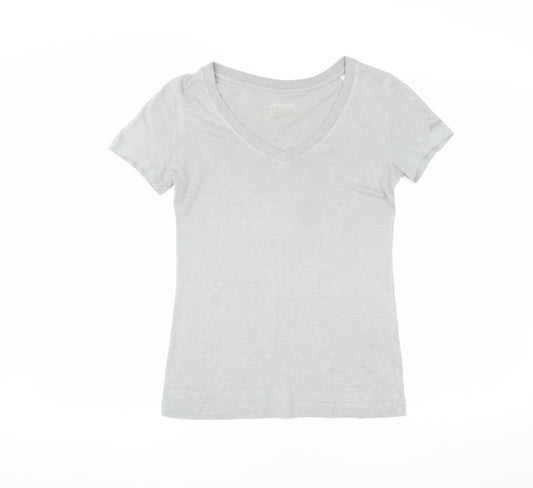 Reebok Women’s Grey V-Neck T-Shirt, Size S