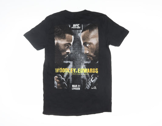 UFC Men's Black Medium Sports T-Shirt Graphic