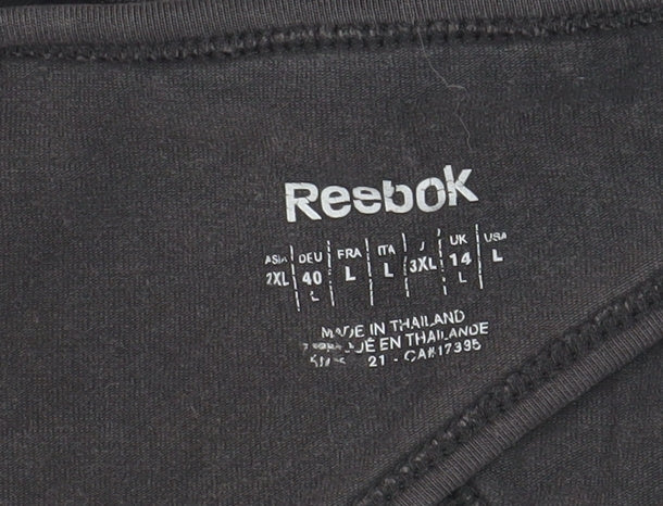Reebok Women's Black Tank Top, Size L, Casual Wear