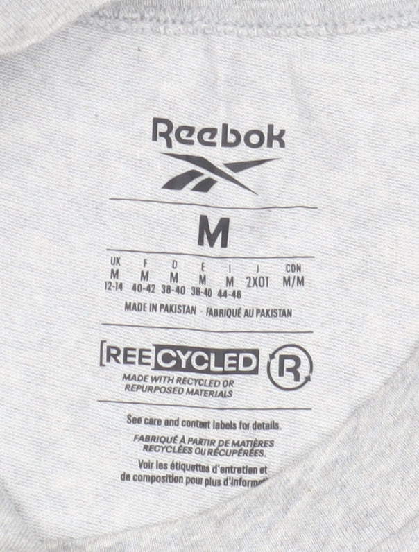 Reebok Unisex Grey M Crew Neck T-Shirt