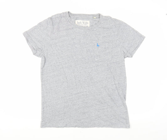 Jack Wills Men's Grey Crew Neck T-Shirt XL