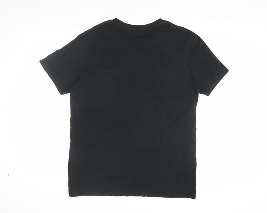 Levi's Men's Black Graphic T-Shirt - Large