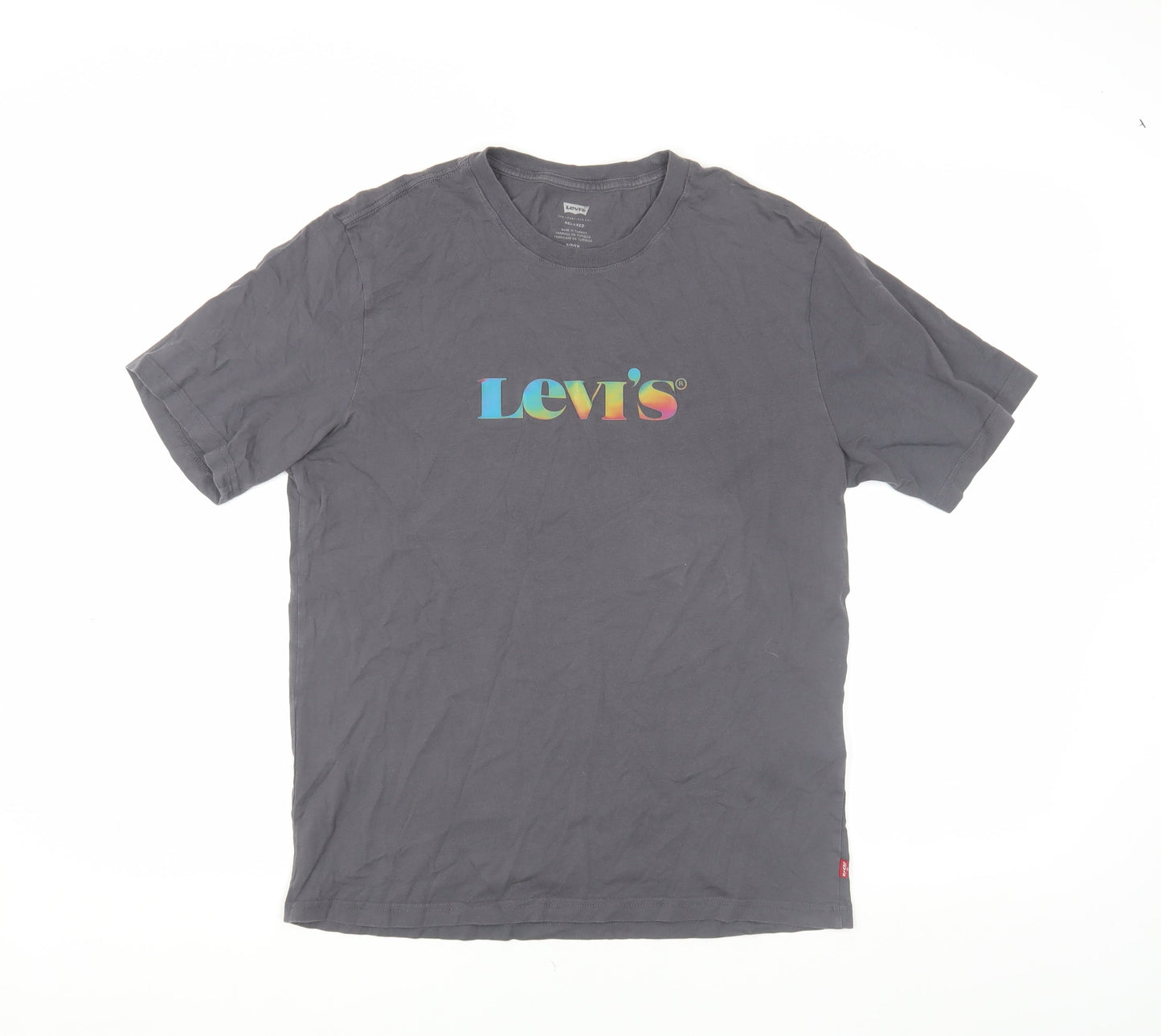 Levi's Unisex Grey S Relaxed Fit Jersey T-Shirt