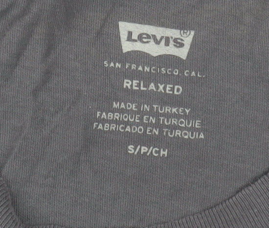 Levi's Unisex Grey S Relaxed Fit Jersey T-Shirt