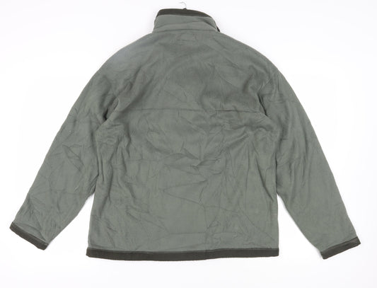 Le Shark Men's Green 1/4 Zip Fleece Sweatshirt M
