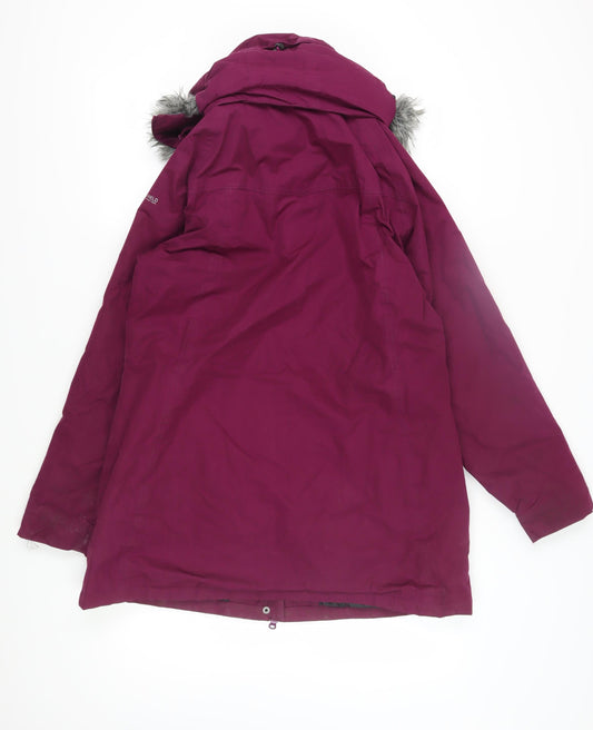 Trespass Women's Purple Parka Jacket XL - Waterproof Hooded