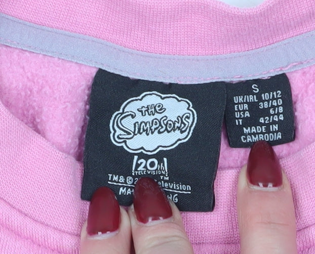 The Simpsons Pink Women's Sweatshirt Size 10