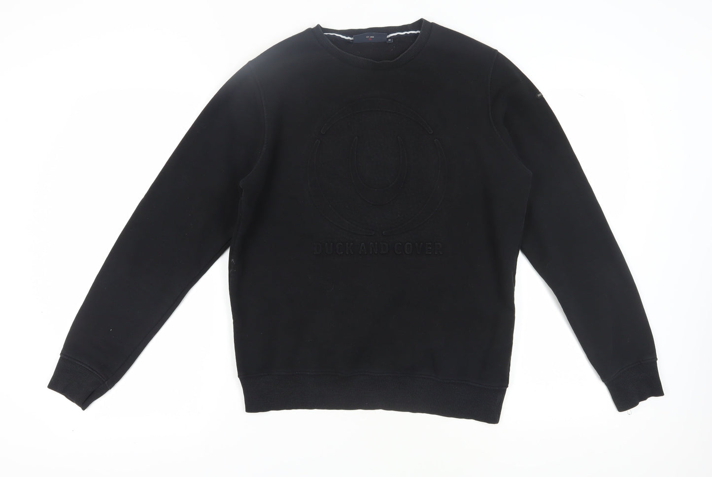 Duck and Cover Men's Black Pullover Sweatshirt M