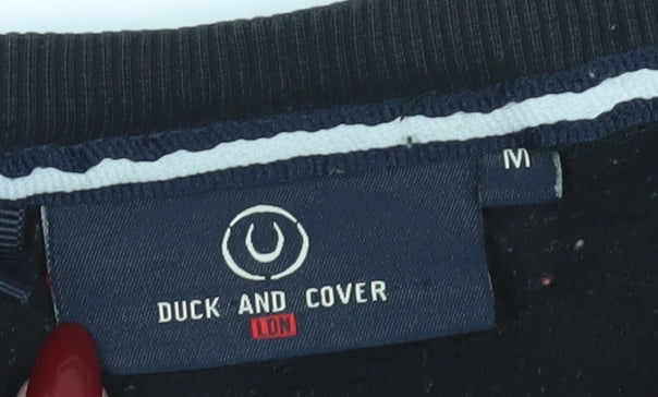 Duck and Cover Men's Black Pullover Sweatshirt M