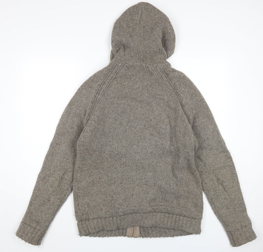 Fat Face Men's Grey Full Zip Hoodie, Size M