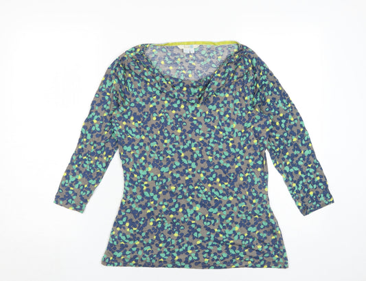 Womens UK Size 12 Boden Multicoloured Lyocell Blend T-Shirt
