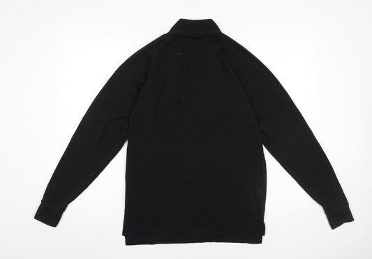 Trespass Unisex Black M Lightweight 1/4 Zip Sweatshirt