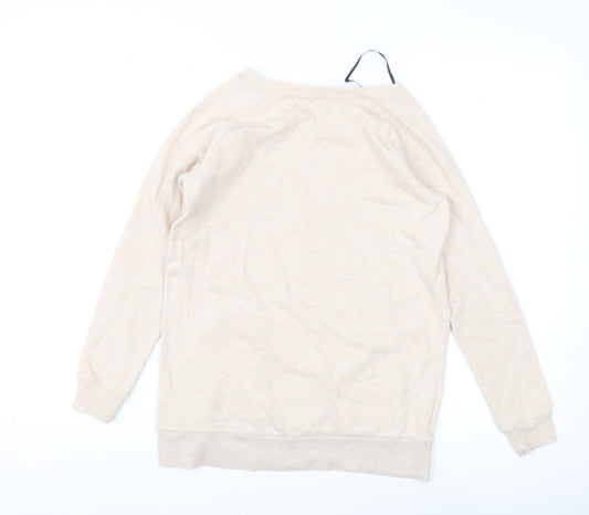 H&M Girls Beige Sequin Shine Bright Sweatshirt 18 Plus Pullover