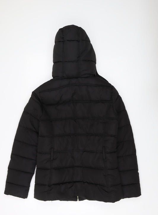 New Look Women's Black Puffer Jacket Size S