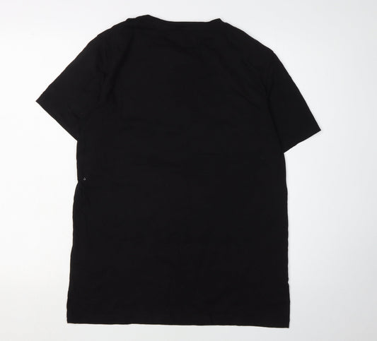 Jack & Jones Men's Black Graphic Print T-Shirt L