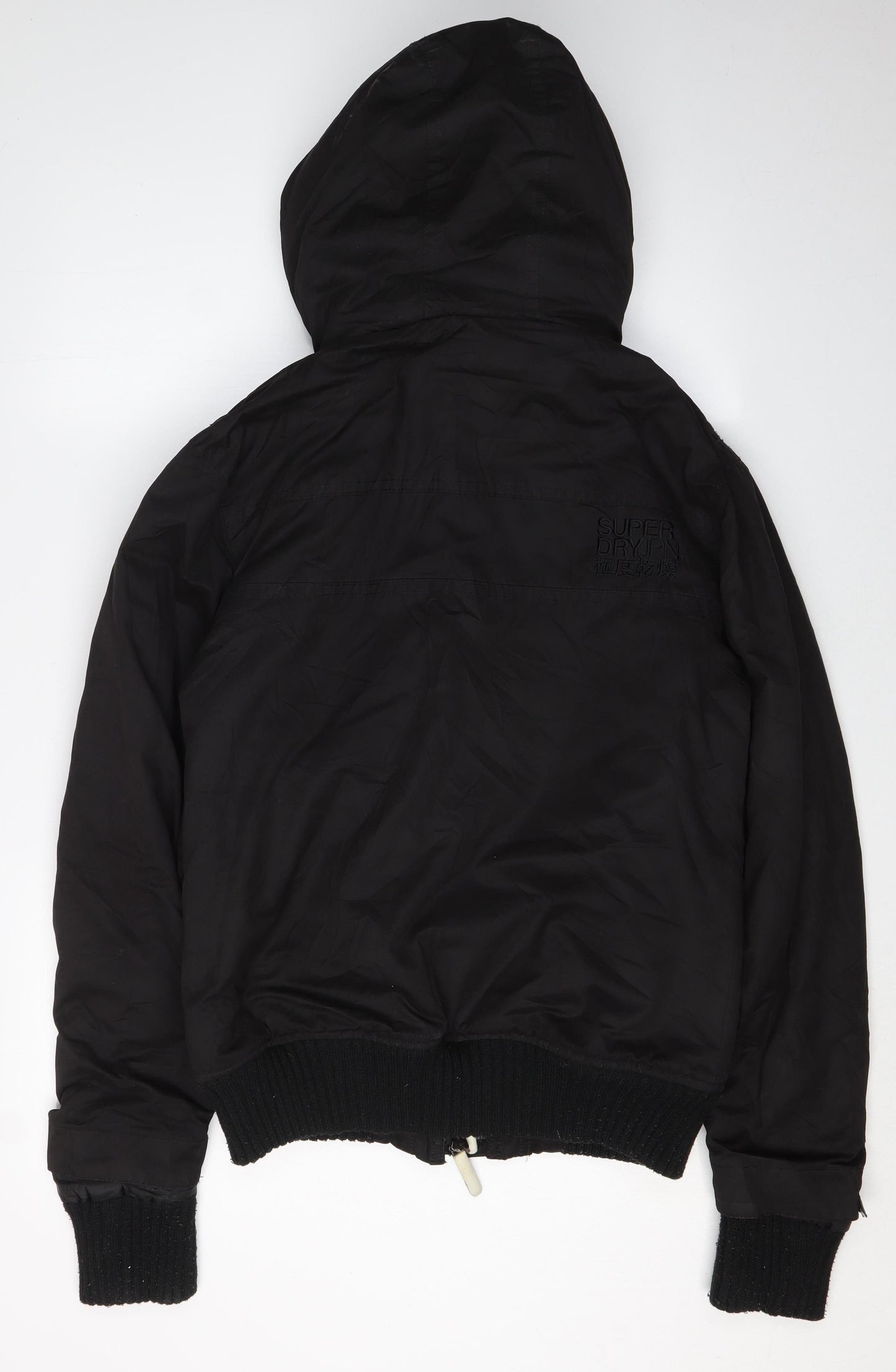 Superdry Men's Black Bomber Jacket M Casual Hooded