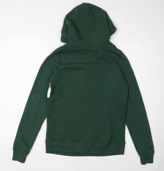 Hollister Men’s Green XS Pullover Hoodie with Logo