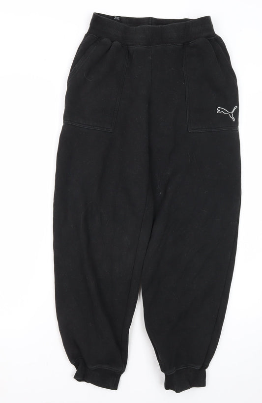 Puma Men's Black XS Sweatpants with Logo