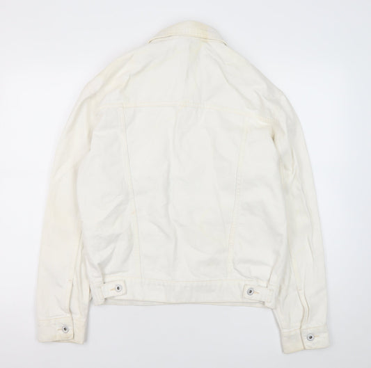 Collusion Women’s Ivory Cotton Basic Jacket XS