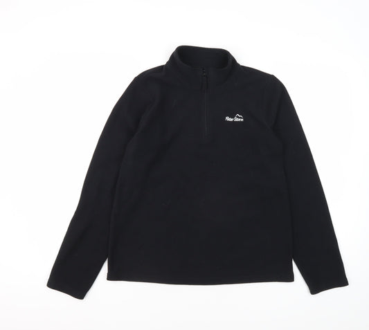 Peter Storm Boys Black 1/2 Zip Sweatshirt - 13 Years