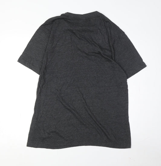 Leeds Rhinos Men's Grey L Cotton Blend T-Shirt