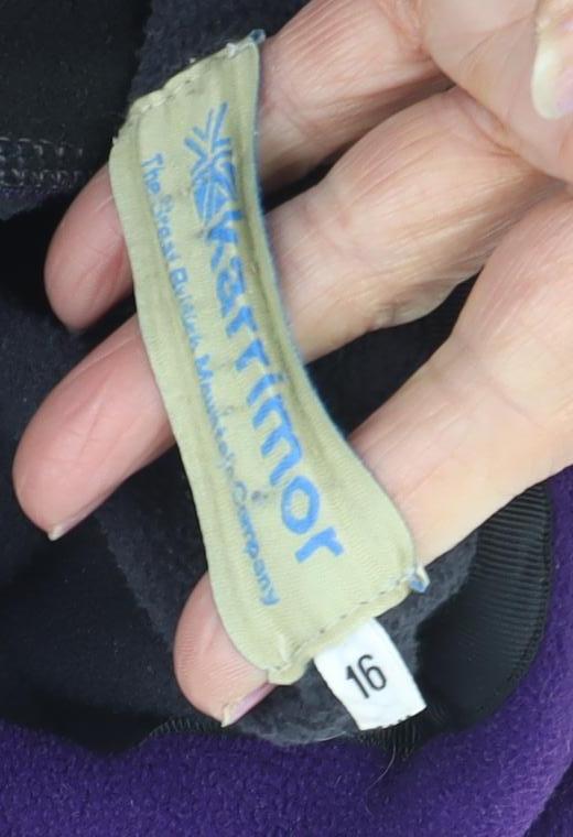 Karrimor Women's Purple Fleece Jacket Size 16, Casual Outdoor