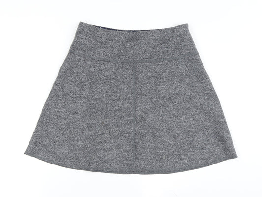 White Stuff Women's Grey A-Line Skirt, Size 12, Short Length