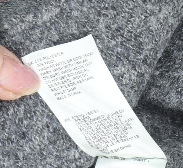 White Stuff Women's Grey A-Line Skirt, Size 12, Short Length
