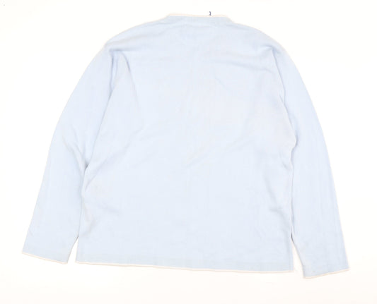 Tommy Hilfiger Men's Blue V-Neck Pullover Jumper Size L