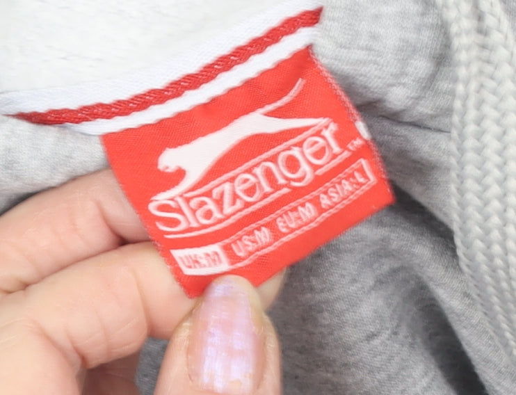 Slazenger Men's Grey Pullover Hoodie M