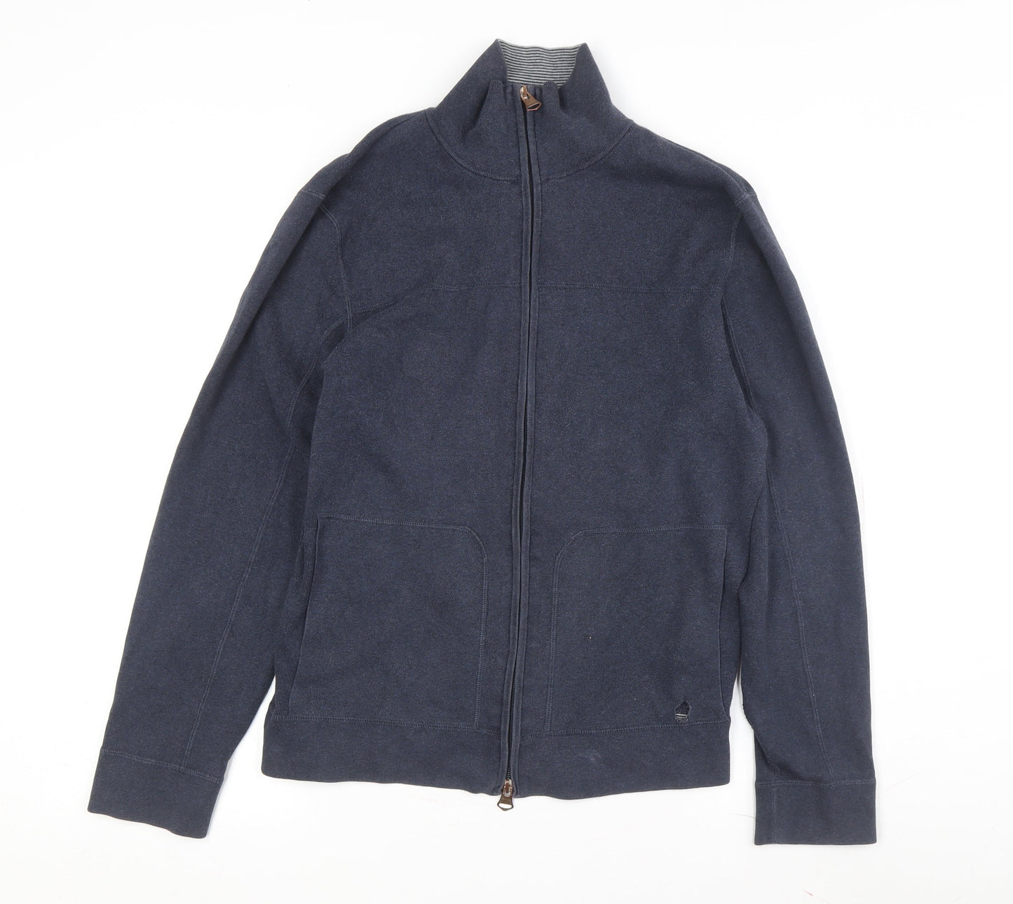 BOSS Men's Blue Casual Jacket L Stand-Up Collar