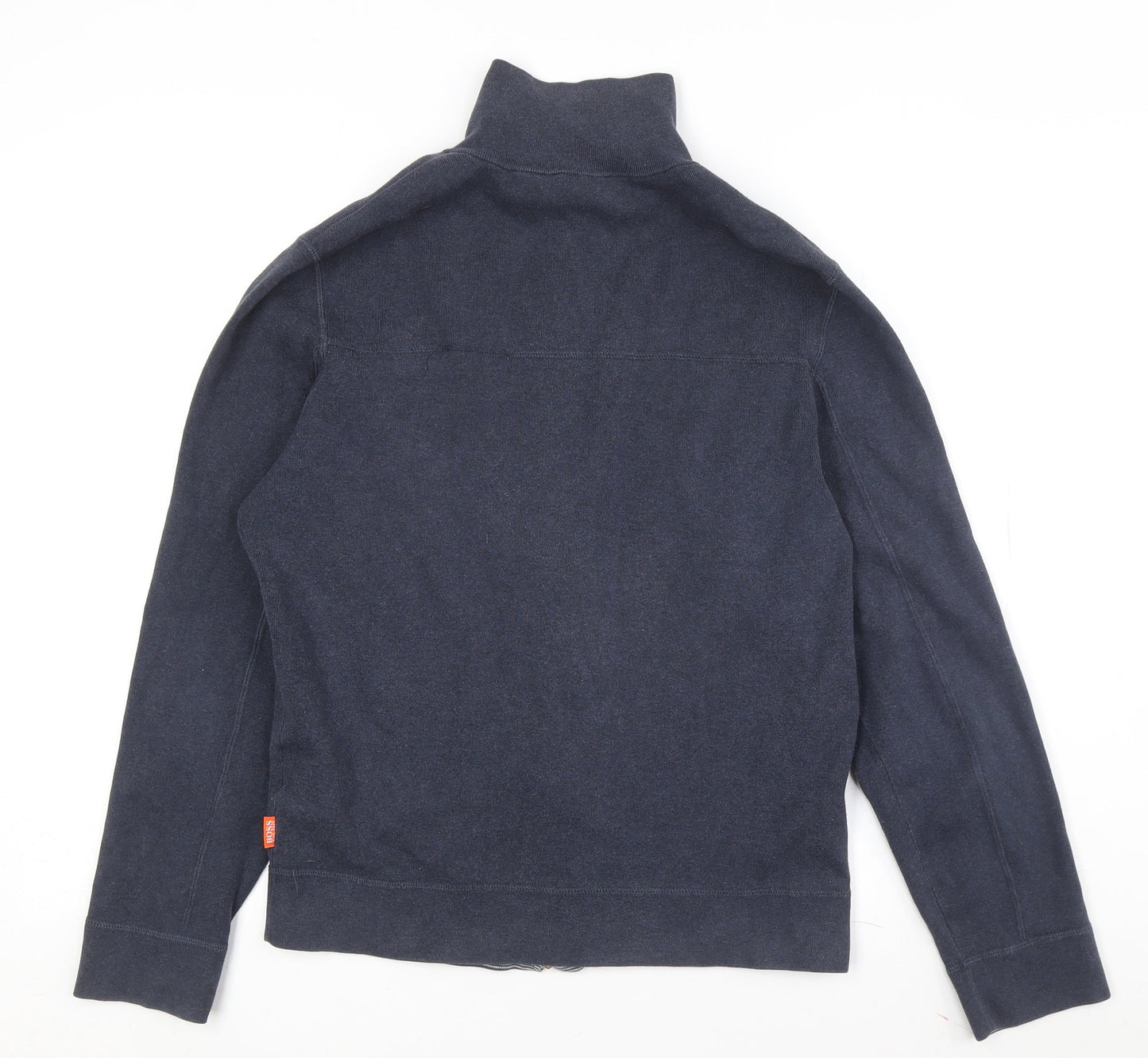 BOSS Men's Blue Casual Jacket L Stand-Up Collar