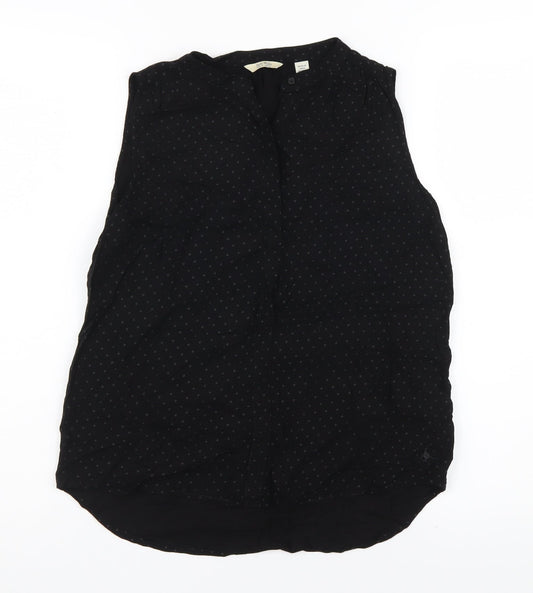 Jack Wills Women's Black Polka Dot Blouse Size 8