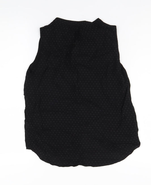 Jack Wills Women's Black Polka Dot Blouse Size 8