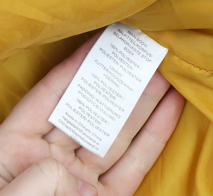 Tokyo Laundry Women's Yellow Puffer Jacket Size 16