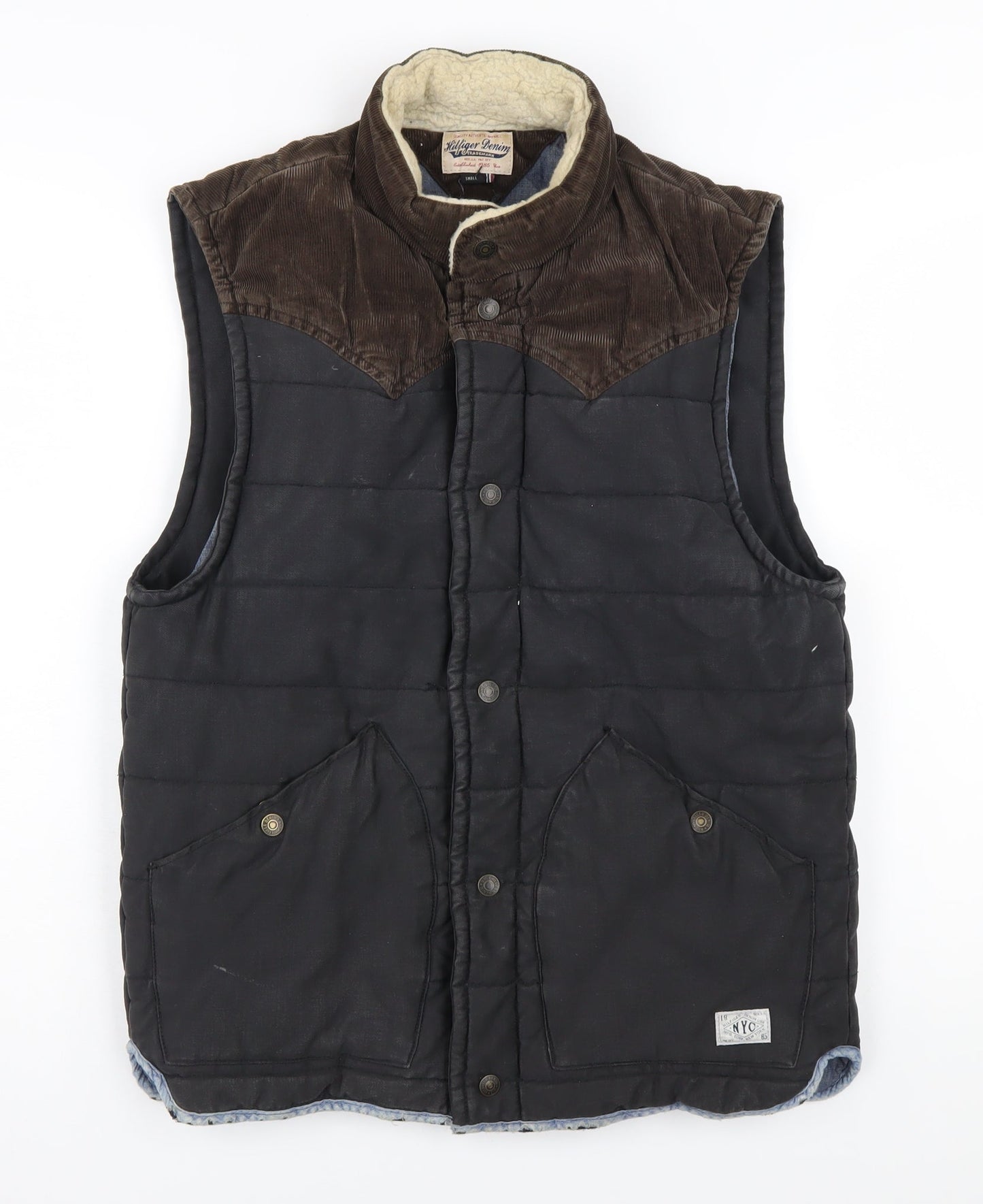 Tommy Hilfiger Denim Men's Black Puffer Waistcoat S