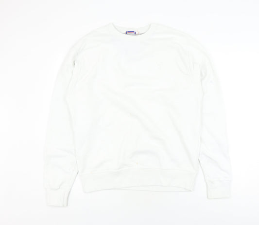 Champion White Unisex M Pullover Sweatshirt