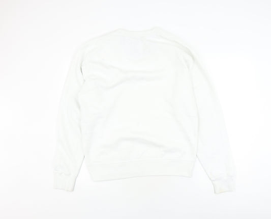 Champion White Unisex M Pullover Sweatshirt