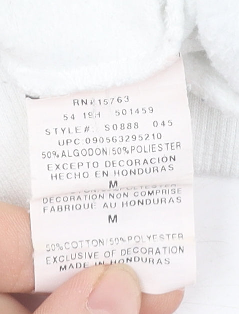 Champion White Unisex M Pullover Sweatshirt