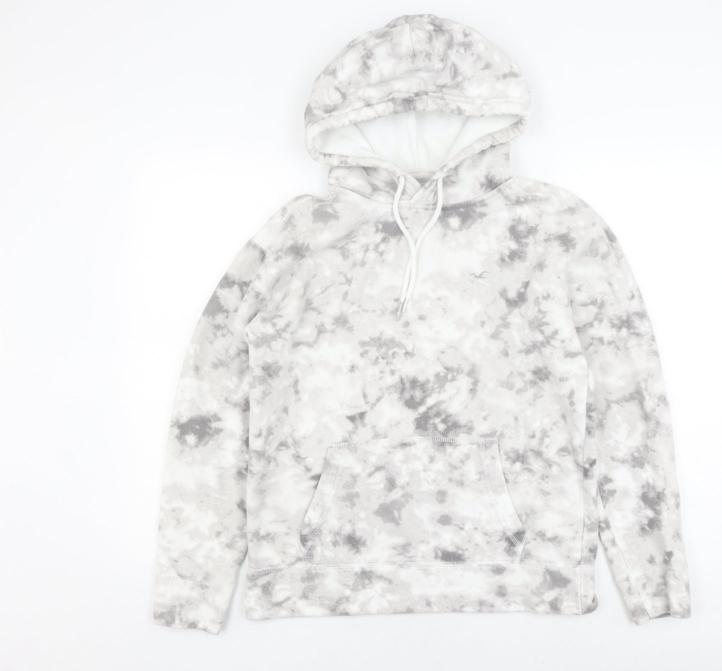 Hollister Co. Women's Grey Tie-Dye Hoodie Pullover S