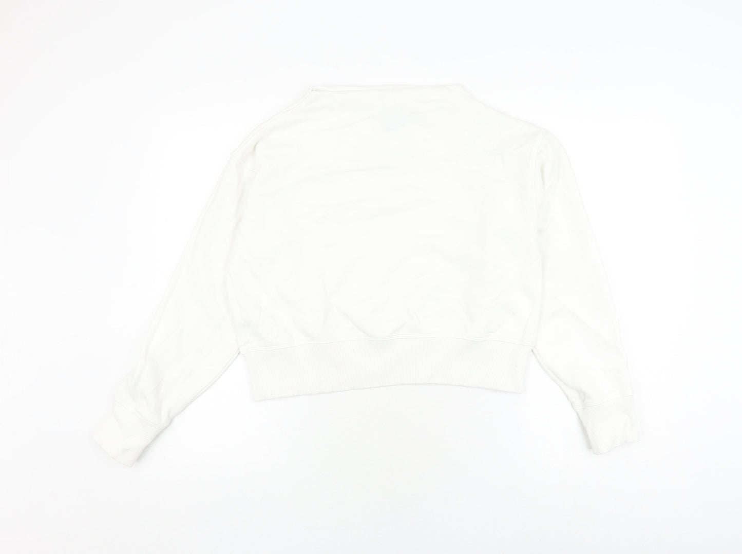 Champion Unisex White Sweatshirt L - Logo Pullover