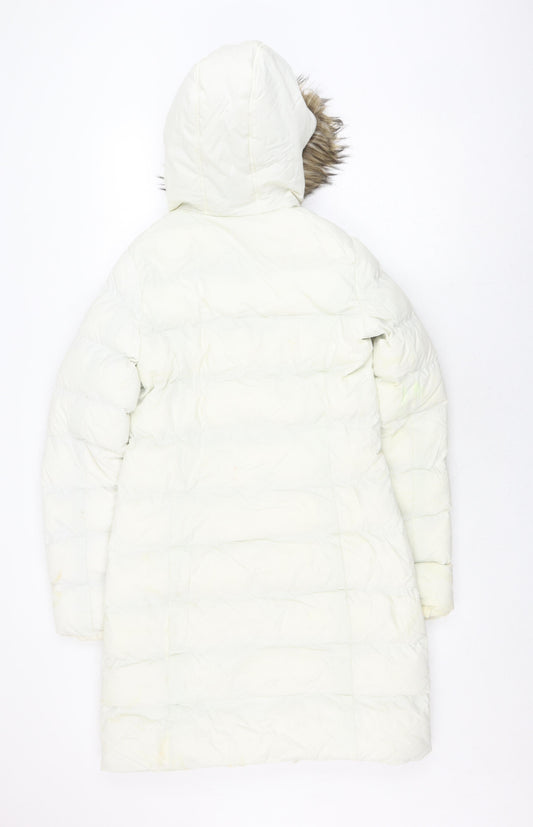 Brave Soul Women's Ivory Puffer Toggle Coat XS